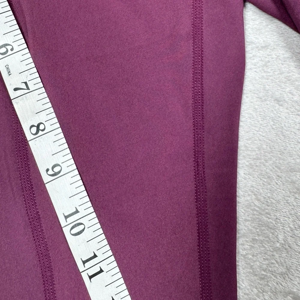 NWT PJ Parker Jeans Active Wear Vineyard Purple Capri Length Athletic Leggings S